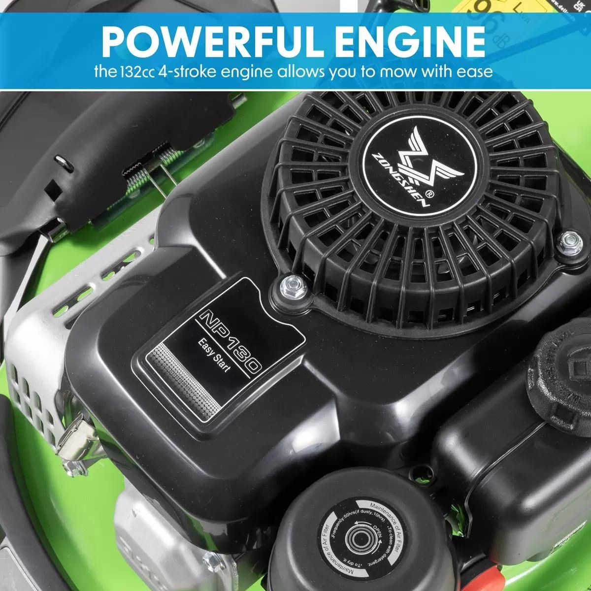 Sealey DG100 Dellonda 4-Stroke Hand-Propelled Petrol Lawnmower 132cc