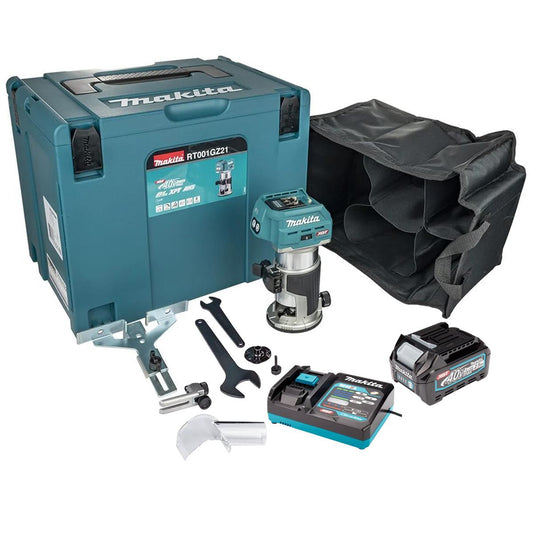 Makita RT001GZ21 40V XGT Brushless Trimmer With 1 x 2.5Ah Battery & Charger