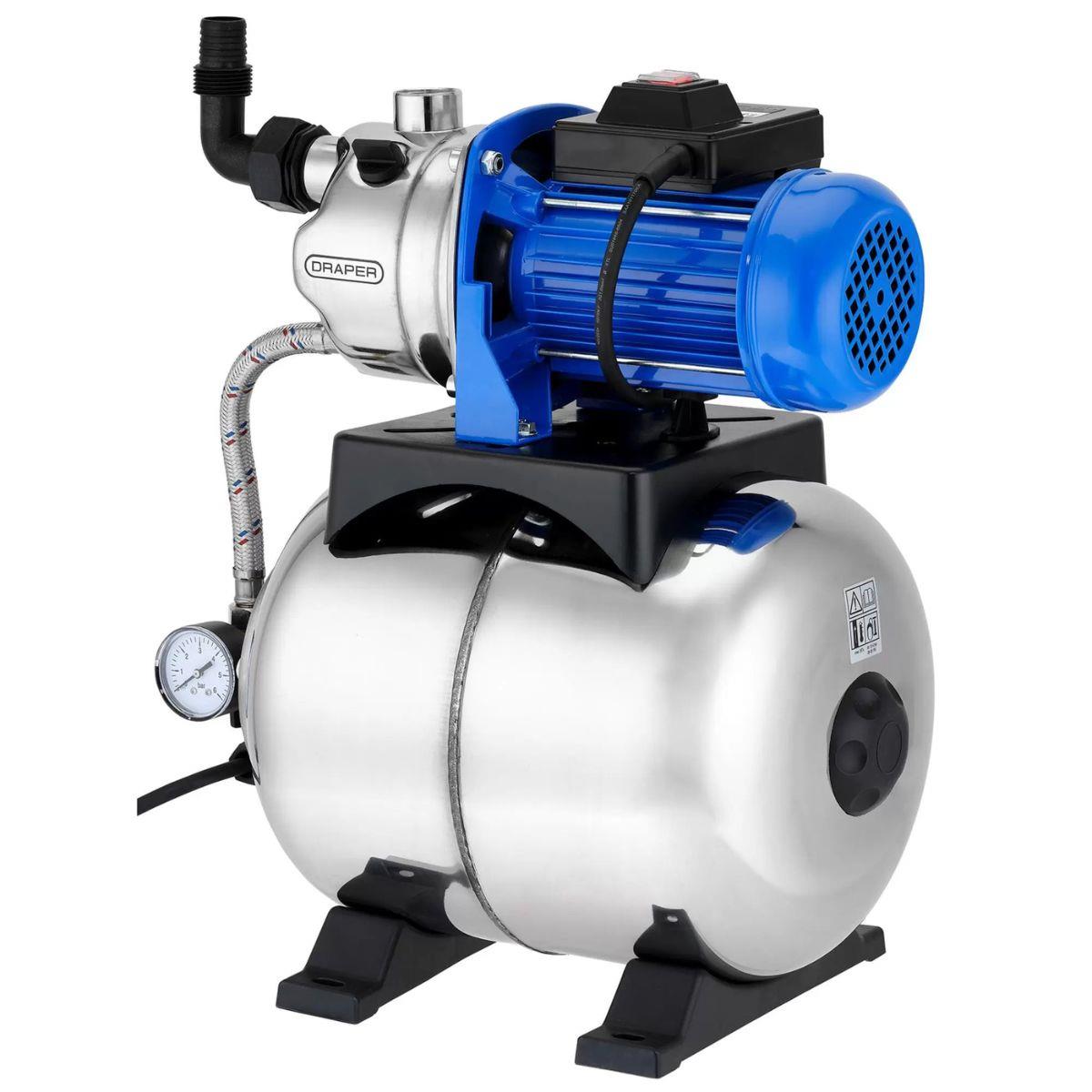 Draper BP5 Stainless Steel Booster Pump 230V/800W Domestic Water Pressure Pump 50L/min 27483