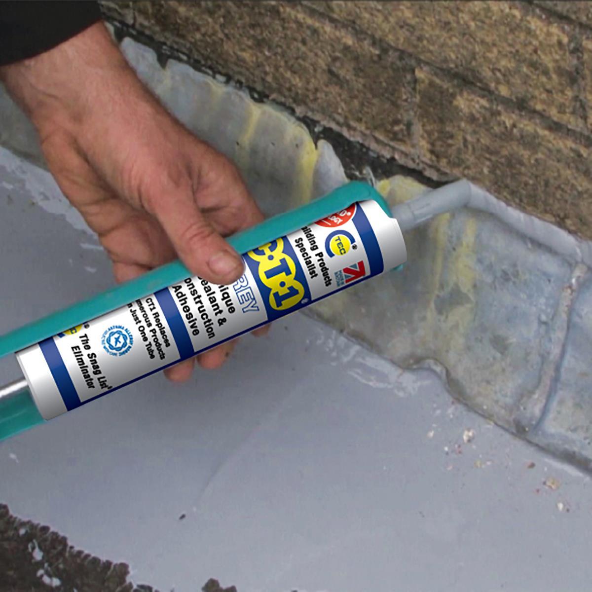 C-TEC CT1 290ml Unique Sealant & Construction Adhesive Anthracite Pack of 5