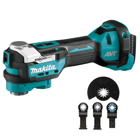 Makita DTM52Z 18V Brushless Multi Tool With 4 Piece Accessory Set