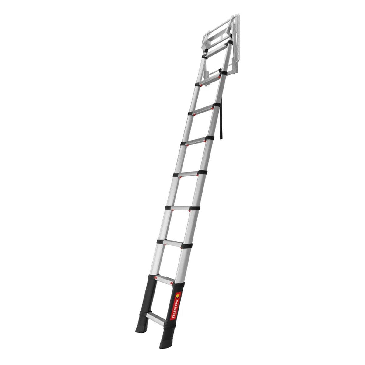 Telesteps TEL72324541 Loft Line Mini Telescopic Ladder 9 Tread Durable & Versatile for Home & Work