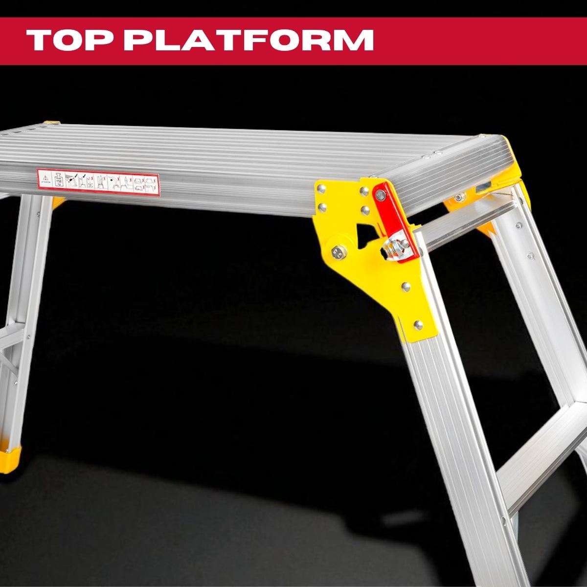 Excel Heavy Duty Aluminium Platform Work Bench Folding Hop Up 300mm x 700mm