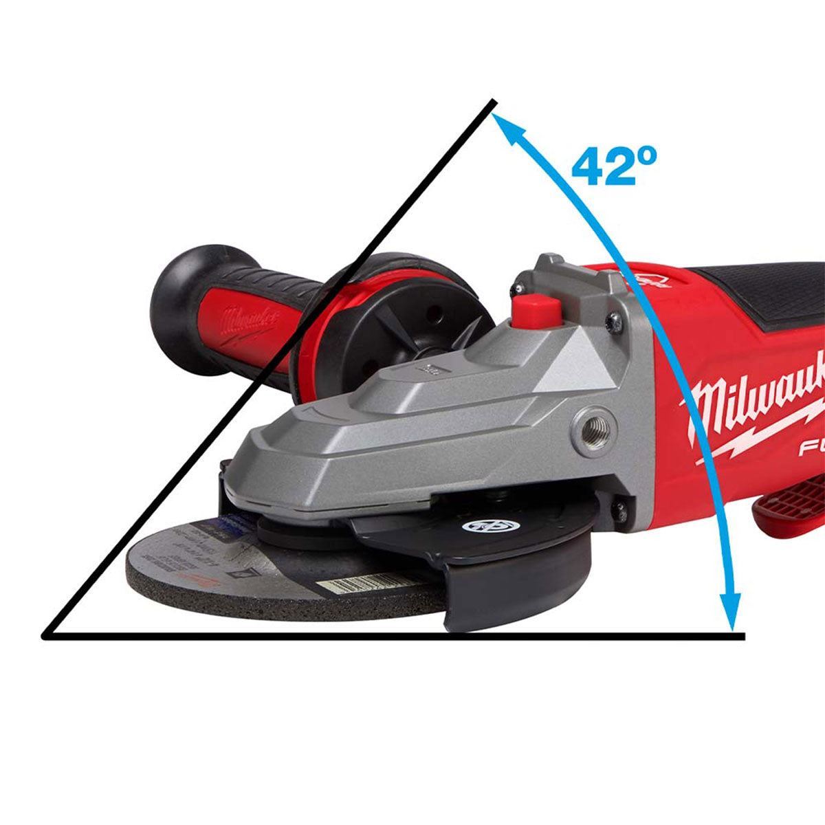 Milwaukee M18FSAGF125XPDB-0X 18V FUEL Brushless 125mm Angle Grinder with 1 x 5.5Ah Battery Charger & Case