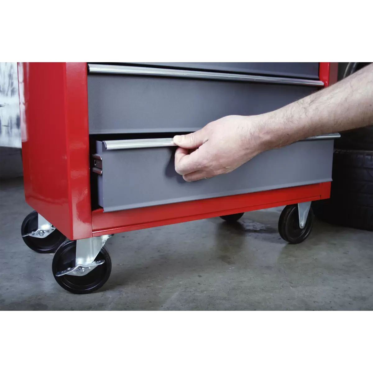 Sealey AP22505BB Rollcab 5 Drawer with Ball Bearing Slides Red/Grey