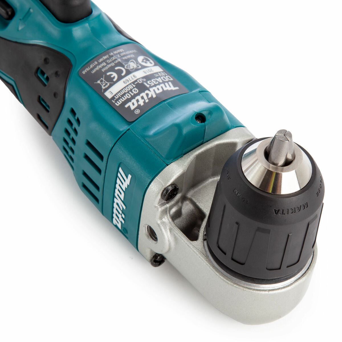 Makita DDA351Z 18V 10mm Angle Drill with 2 x 3.0Ah Battery & Charger