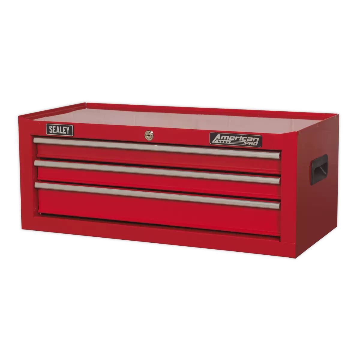Sealey AP223 Mid-Box 3 Drawer with Ball-Bearing Slides-Red