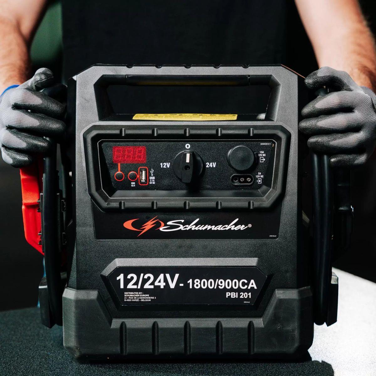 Schumacher PBI201 12/24V Booster Professional And Powerful Jump Starter 900CA 13707