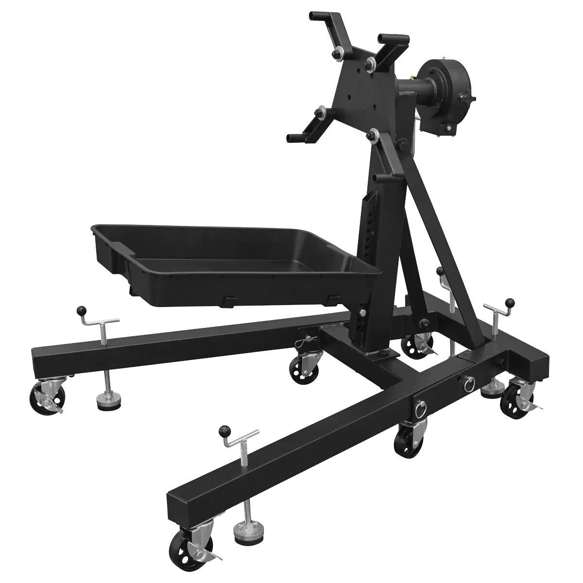 Sealey ES680DS Viking Folding 360º Rotating Engine Stand with Geared Handle & Drain Pan
