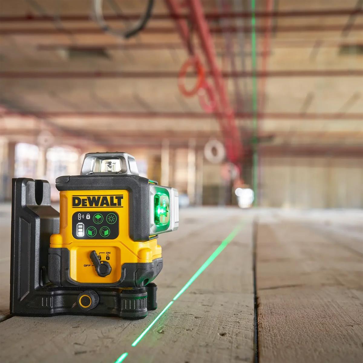 Dewalt DCLE14361GB-XJ USB-C Rechargeable 3 x 360° Green Beam Laser Level