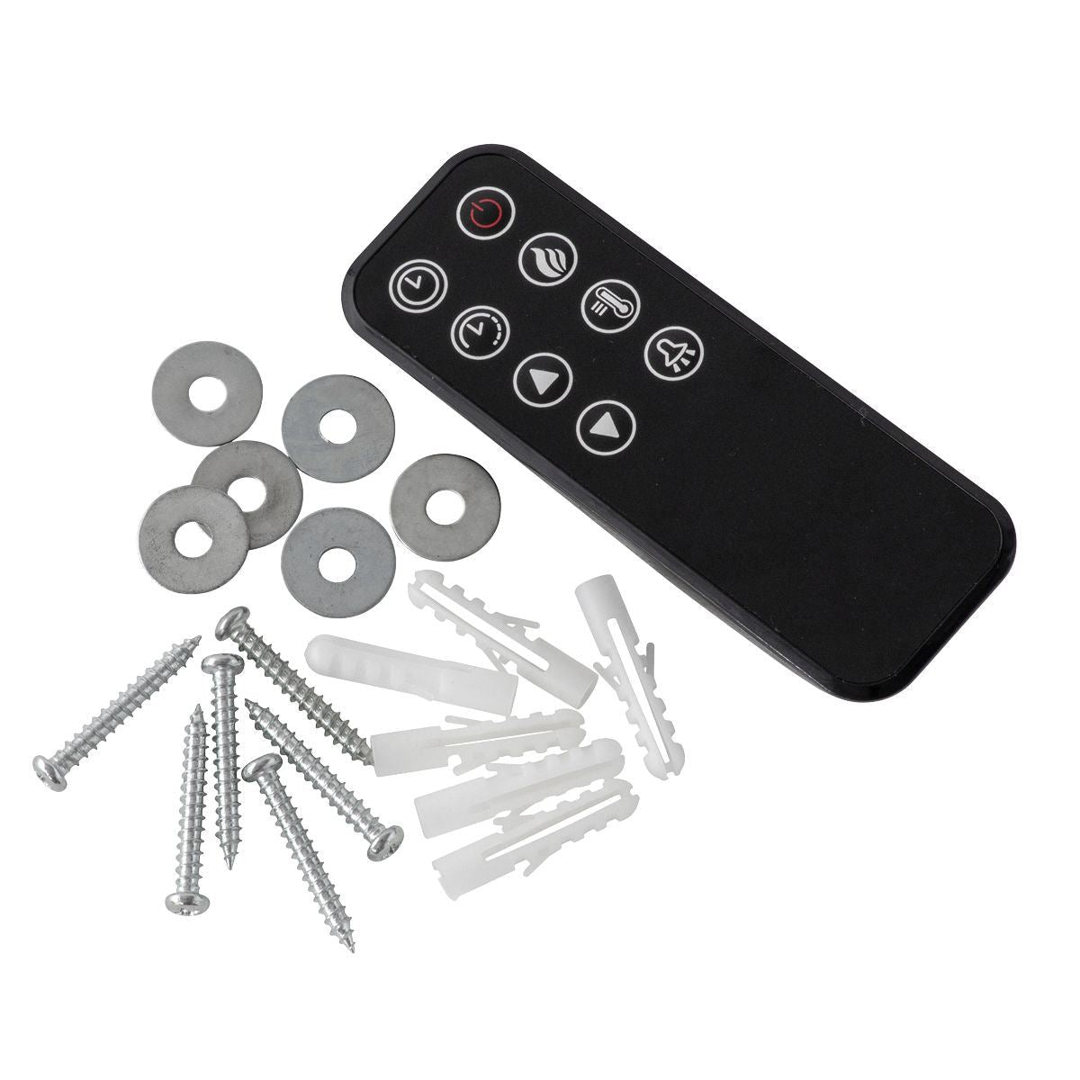 Sealey DH112 Baridi Wall Mounting Electric Fireplace with LED Flame Effect 52