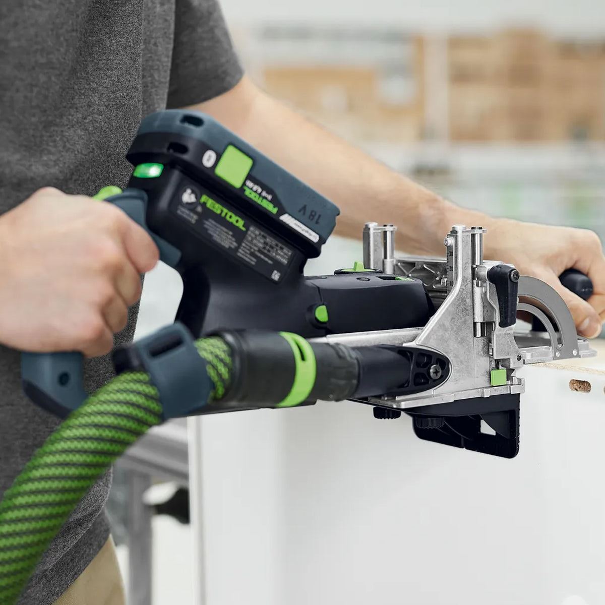 Festool DFC 500 E-Basic 18V DOMINO Joining Machine with 1 x 8.0Ah Battery Charger & Case