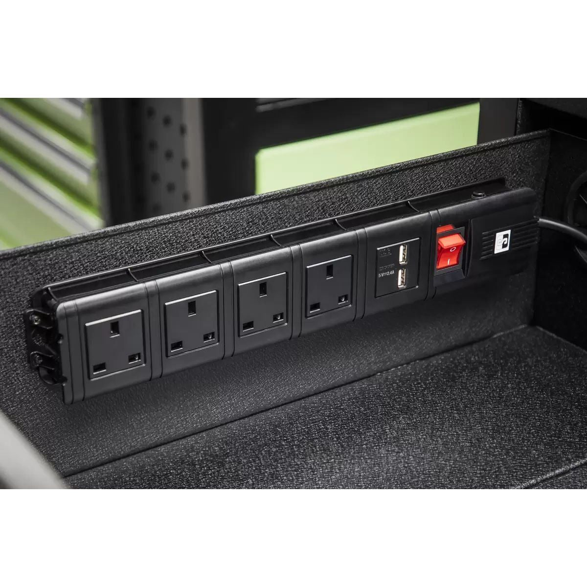 Sealey AP6310BE Mobile Tool Cabinet 1600mm Power Tool Charging Drawer