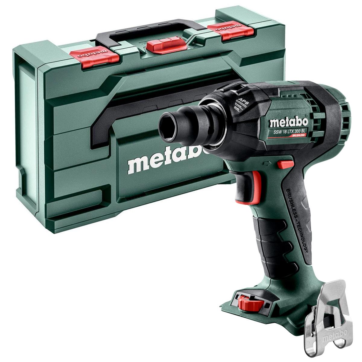 Metabo SSW 18 LTX 300 BL 18V Brushless Impact Wrench With 1 x 4.0Ah Battery Charger & Case