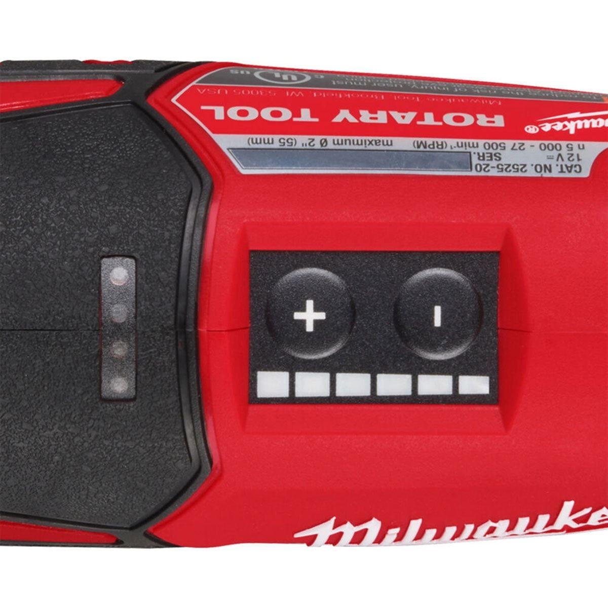 Milwaukee M12BLROT-0 12V Brushless Rotary Tool with 1 x 2.0Ah Battery Charger & Bag