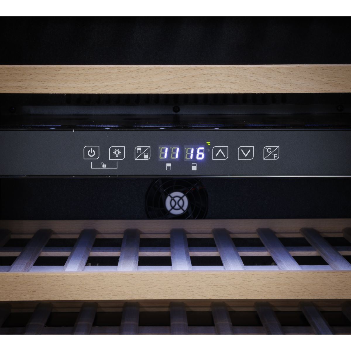 Sealey DH118 Baridi 57 Bottle Dual Zone Built-In Fridge & Cooler 60cm