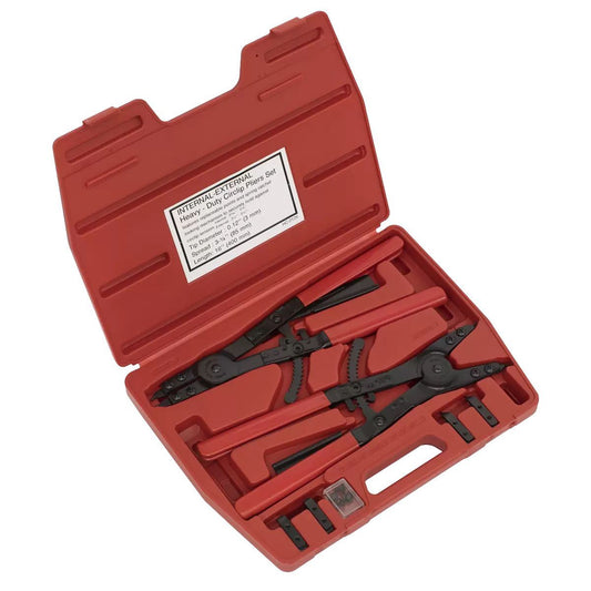 Sealey AK8501 400mm Heavy-Duty Circlip Pliers Set Internal/External