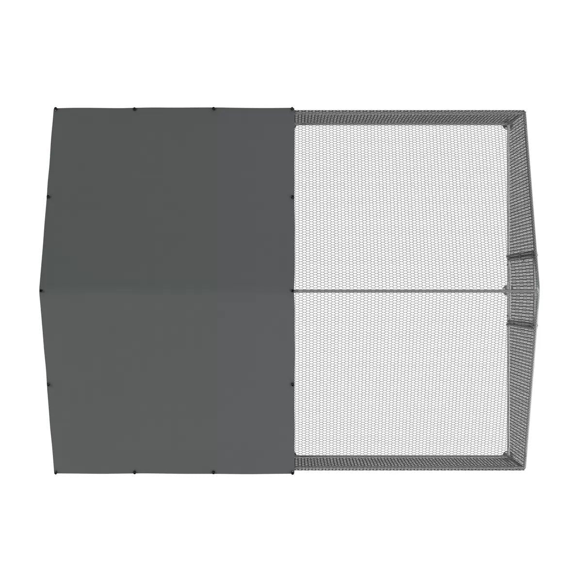 Sealey DG279 Dellonda 3 x 4 x 2m Walk-In Chicken Run, Galvanized Steel, Roof Cover & PVC Coated Chicken Wire