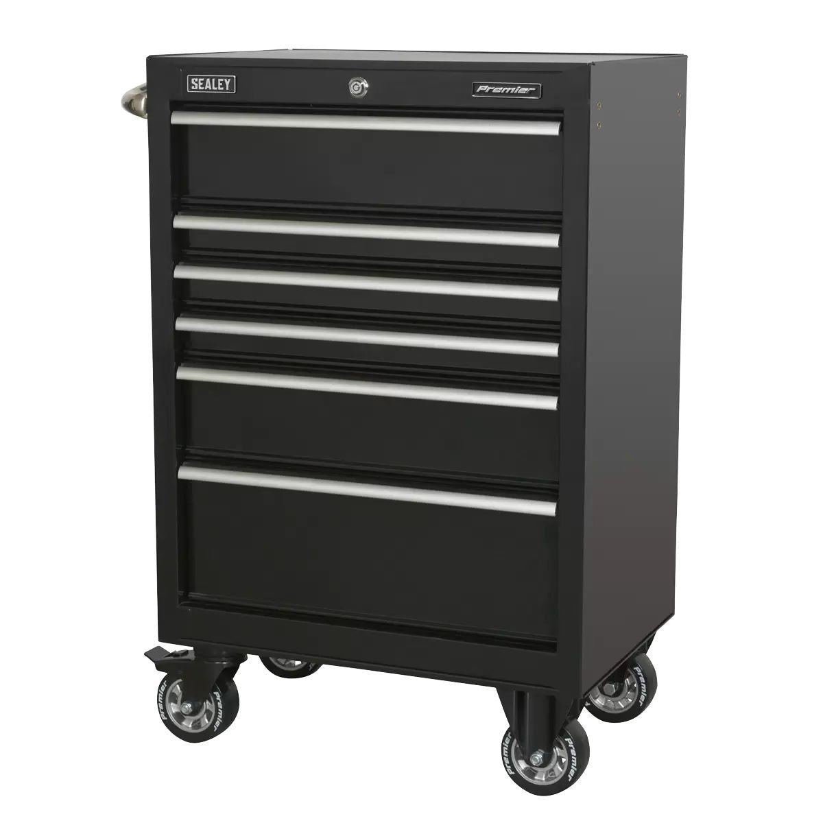 Sealey PTB67506 6 Drawer 675mm Heavy-Duty Black Rollcab