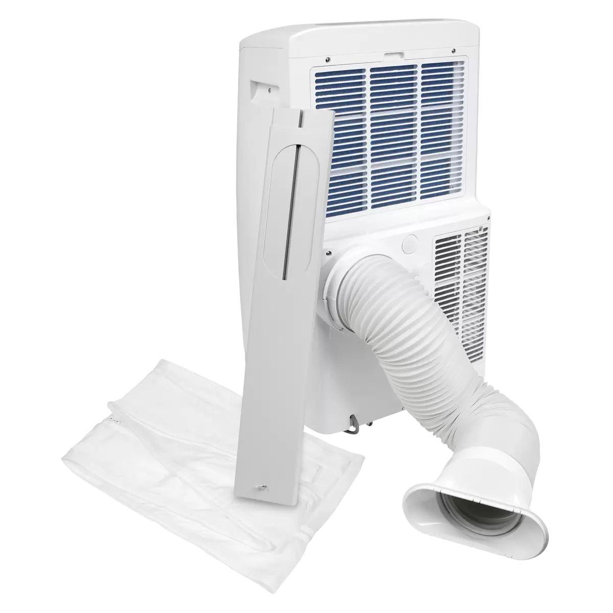 Sealey SAC16000 Portable Air Conditioner/Dehumidifier/Air Cooler/Heater with Window Sealing Kit