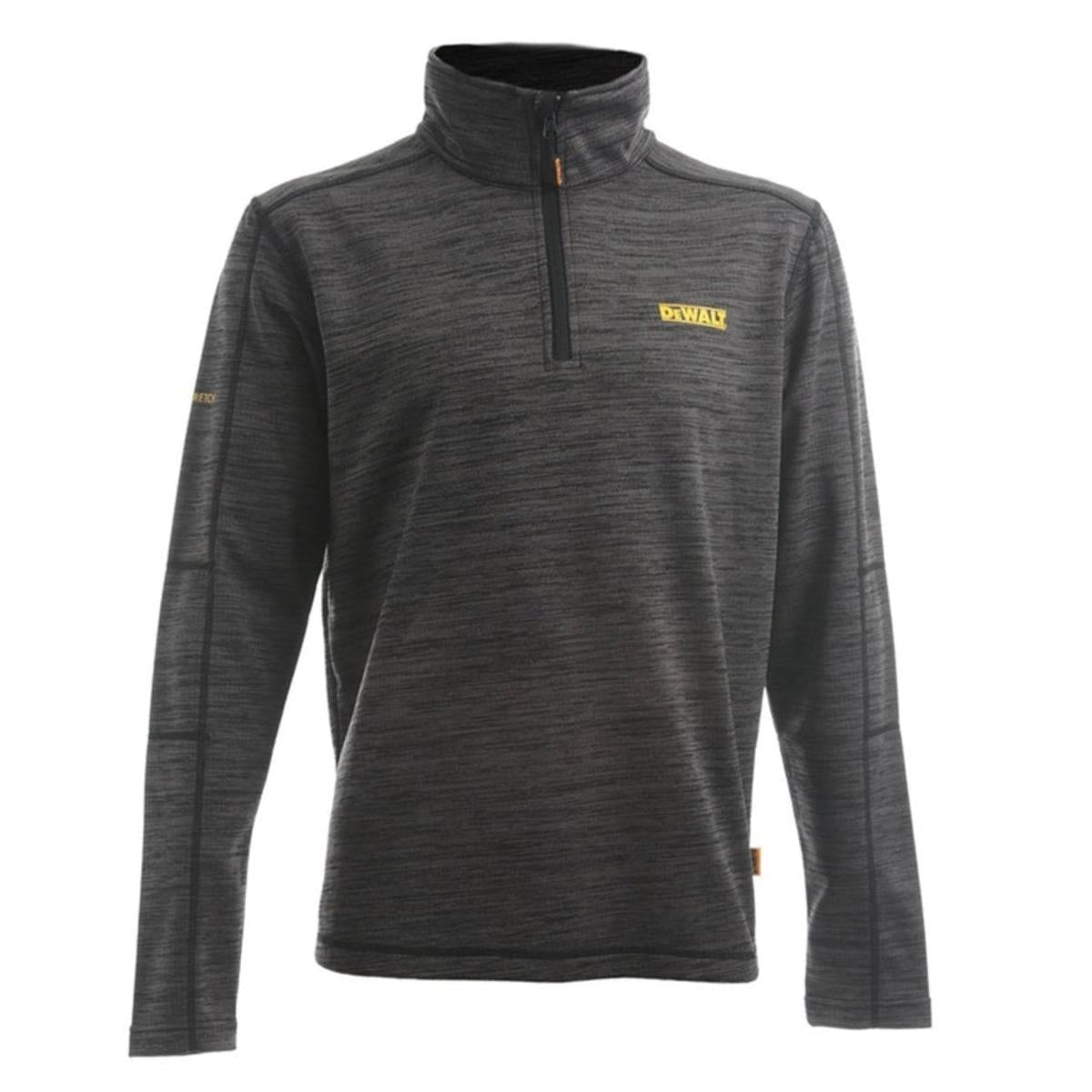 Dewalt Jonesborough 1/4In Zip Mid Layer Fleece Black/Grey - Size XL