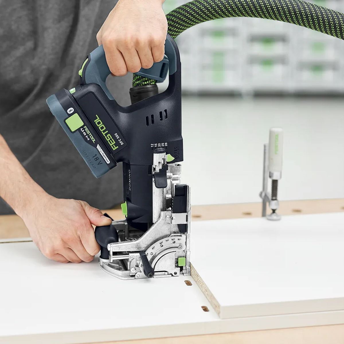 Festool DFC 500 E-Basic 18V DOMINO Joining Machine with 1 x 5.0Ah Battery Charger & Case