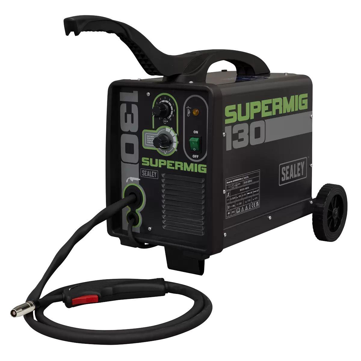 Sealey SUPERMIG130 130A Portable Mini MIG Welder 230V