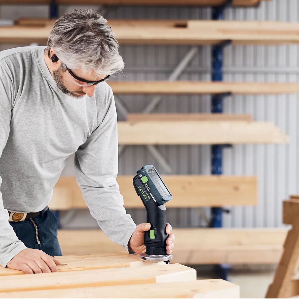 Festool OFKC 500 R3 EB-Basic 18V Brushless Edge Router 577985 with 1 x 8.0Ah Battery & Charger