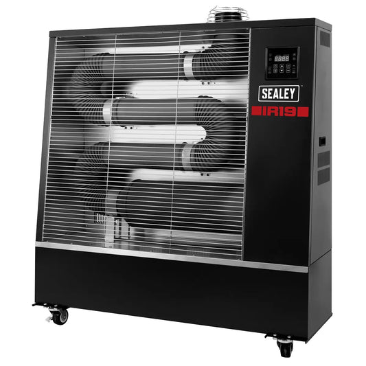 Sealey IR19 Industrial Infrared Diesel Heater 19kW/230V Soft-touch control panel with LED display