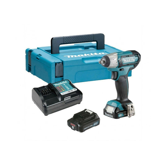 Makita TW140DWAE 12V max CXT 3/8'' Impact Wrench With 2 x 2.0Ah Batteries, Charger & Carrying Case