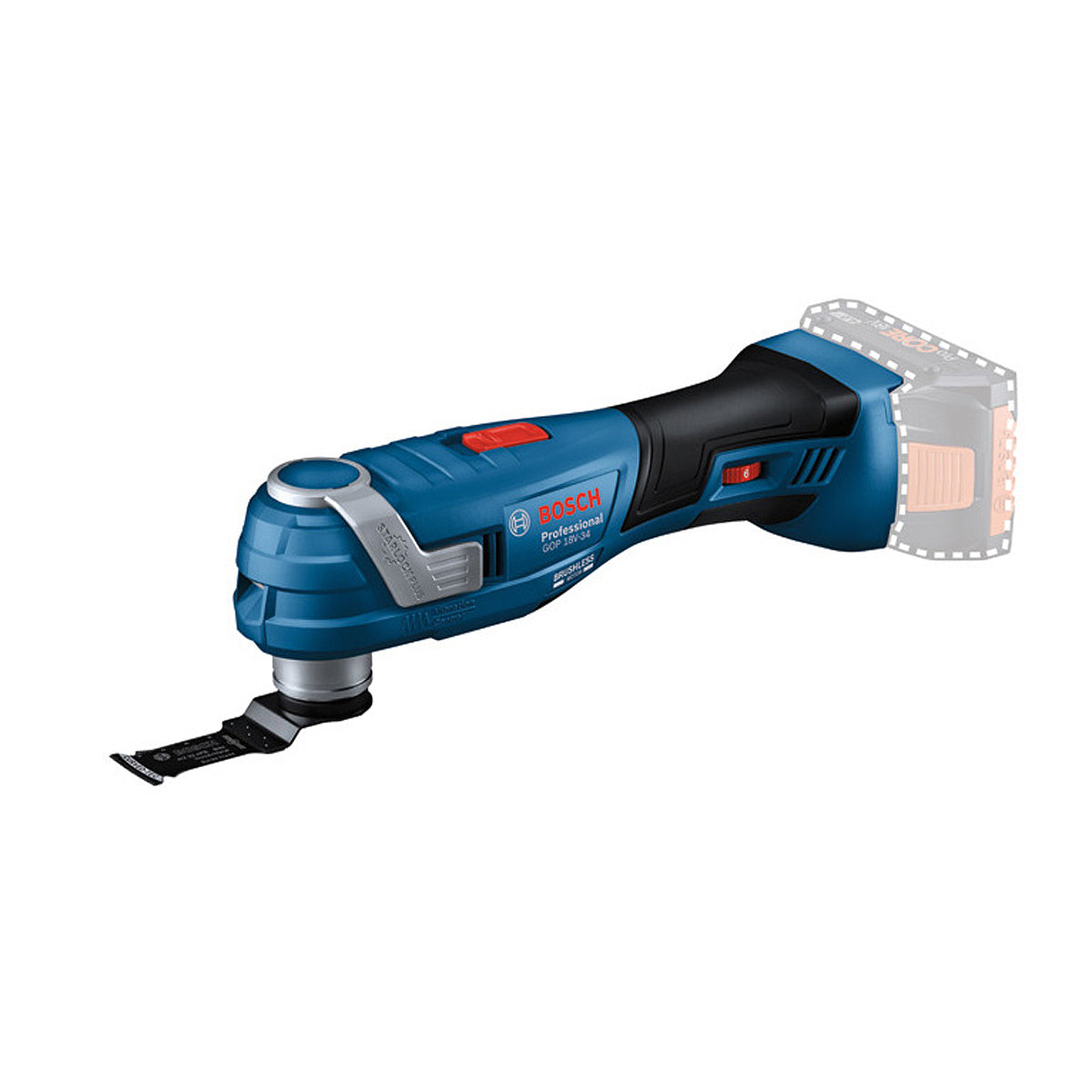 Bosch GOP 18V-34 Professional Multi-Cutter Versatile Cordless Tool for Cutting Body Only 06018G2001