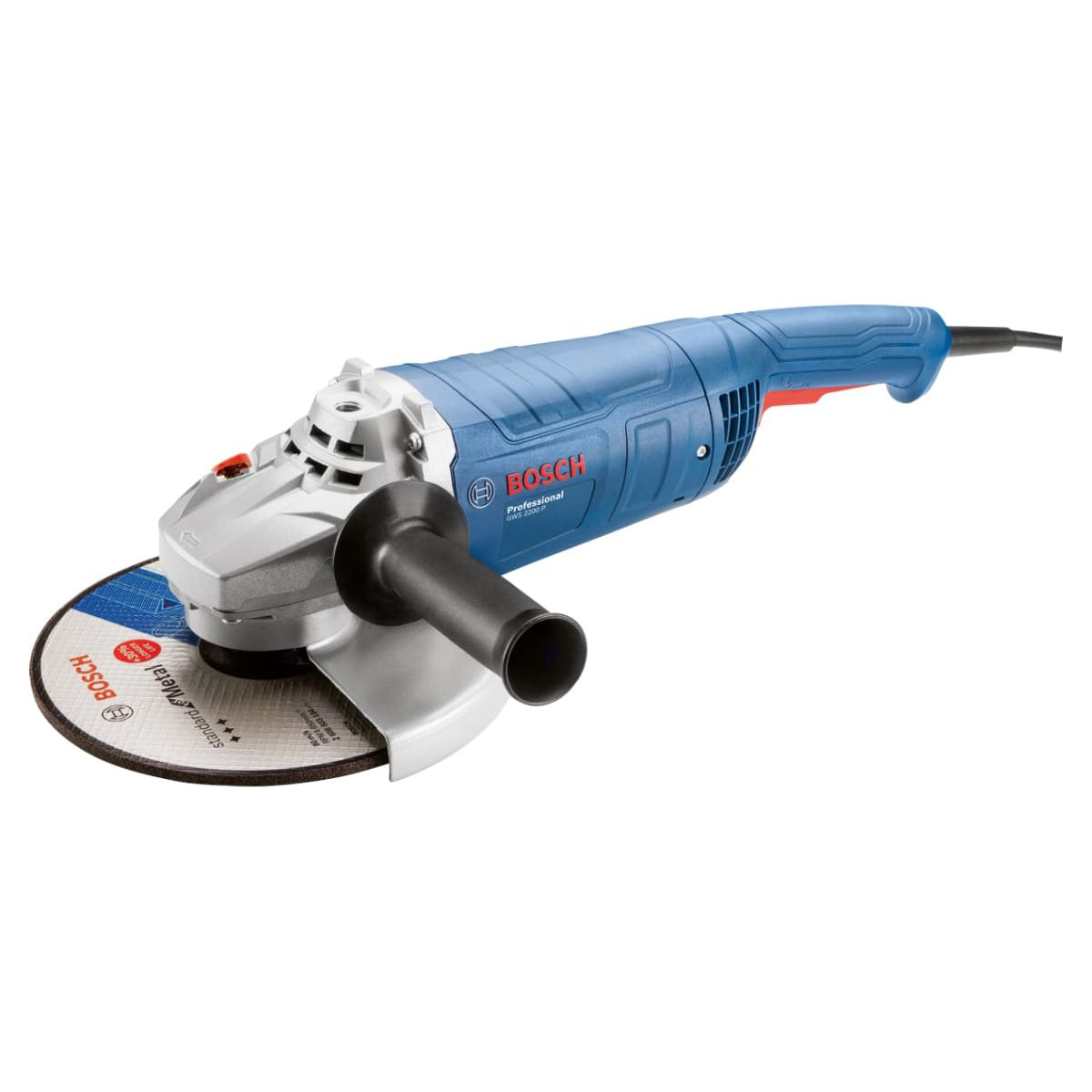 Bosch GWS 2200 P Professional 180mm Angle Grinder with Protection Switch 110V/2200W 06018F4160