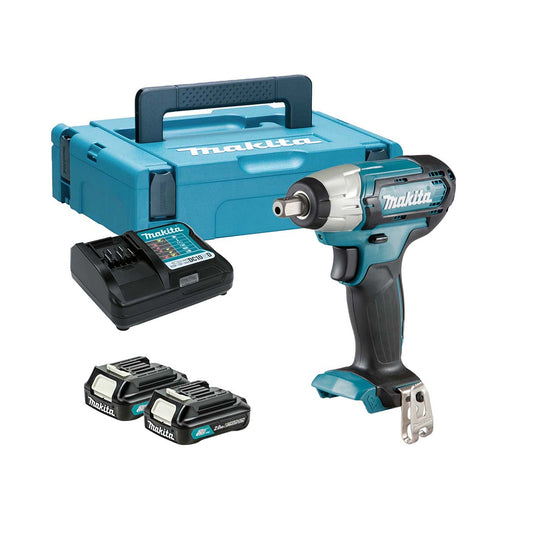 Makita TW141DWAE 12V max CXT Impact Wrench With 2 x 2.0Ah Batteries, Charger & Carrying Case