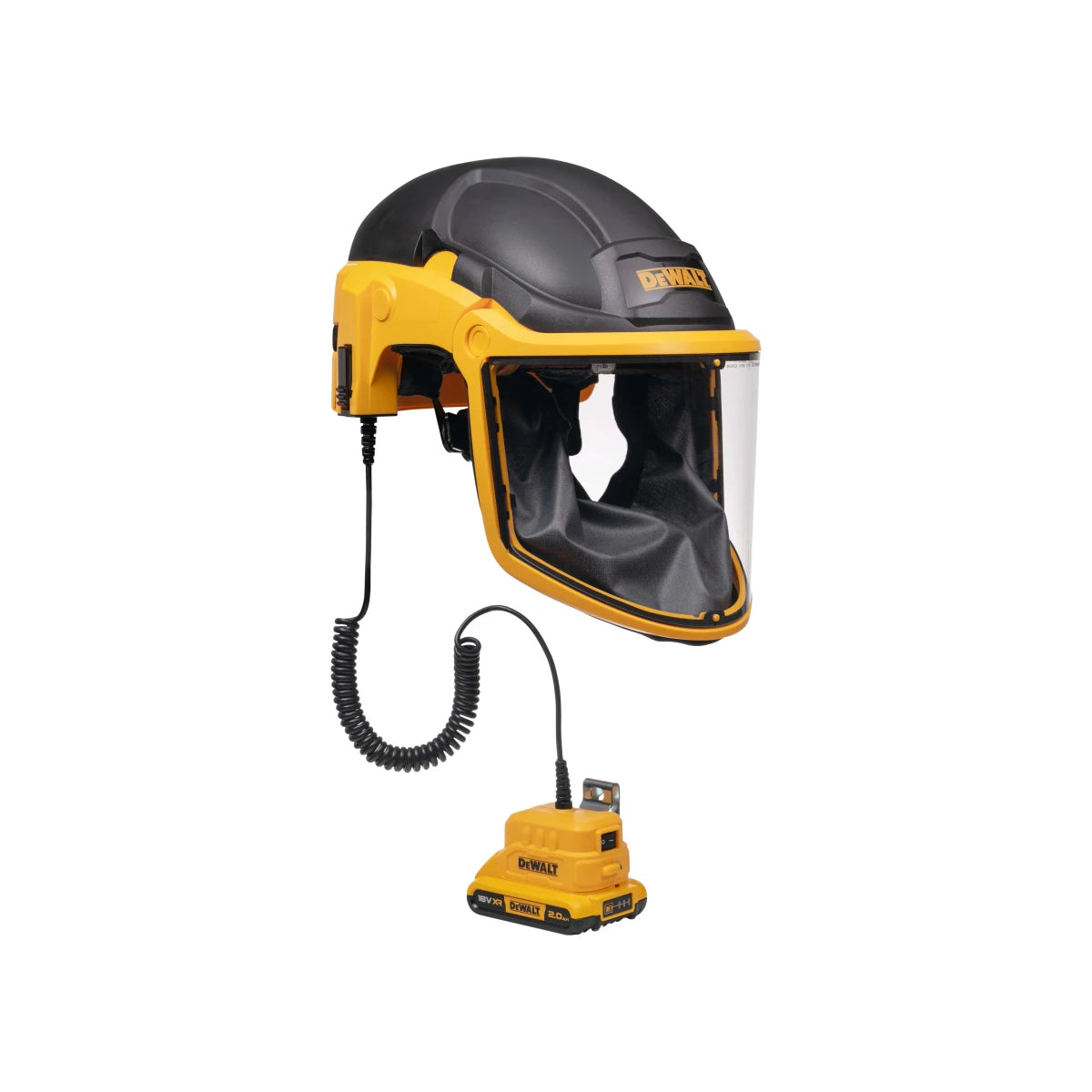 Dewalt DWRGH2SB21 Powered Air Purifying Respirator with Hard Hat With 1 x 2.0AH Battery & Charger