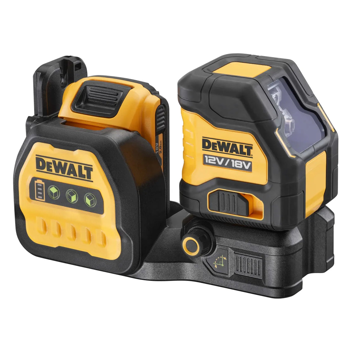 Dewalt DCE088 D1G18 12/18V Self-Levelling Cross Line Green Beam Laser 1 x 2.0Ah Li-ion Battery & Charger with Case