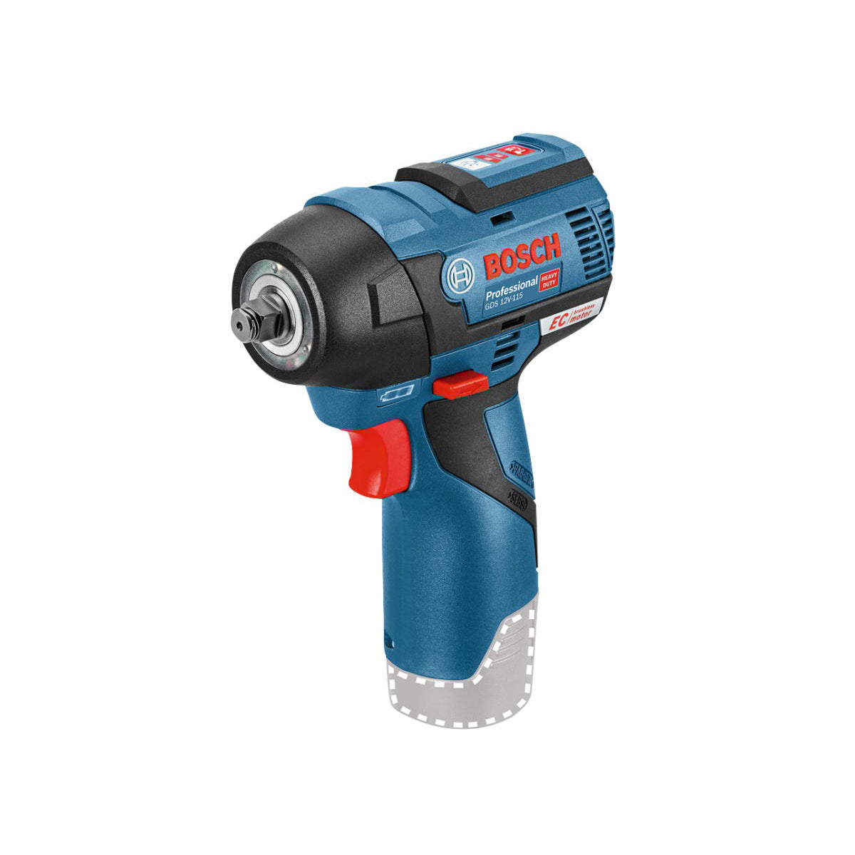 Bosch GDR 12V-115 Professional 3/8in Impact Wrench with 2-Stage Power Control Body Only 06019E0101