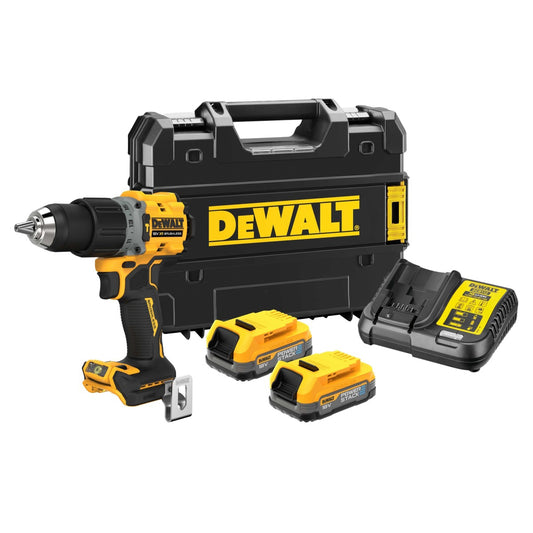 DeWalt DCD805E2T 18V XR BL G3 Brushless Combi Drill Kit with 2 x 1.7Ah Batteries Charger & Case