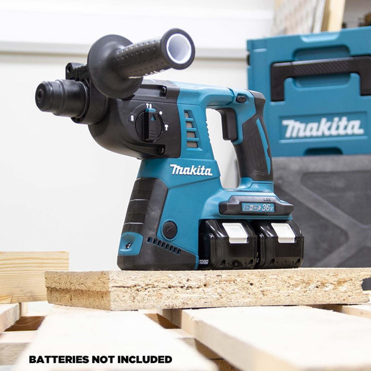 Makita DHR263ZJ 36V SDS-PLUS Rotary Hammer Drill With Chisel & Drill Set 17 Piece