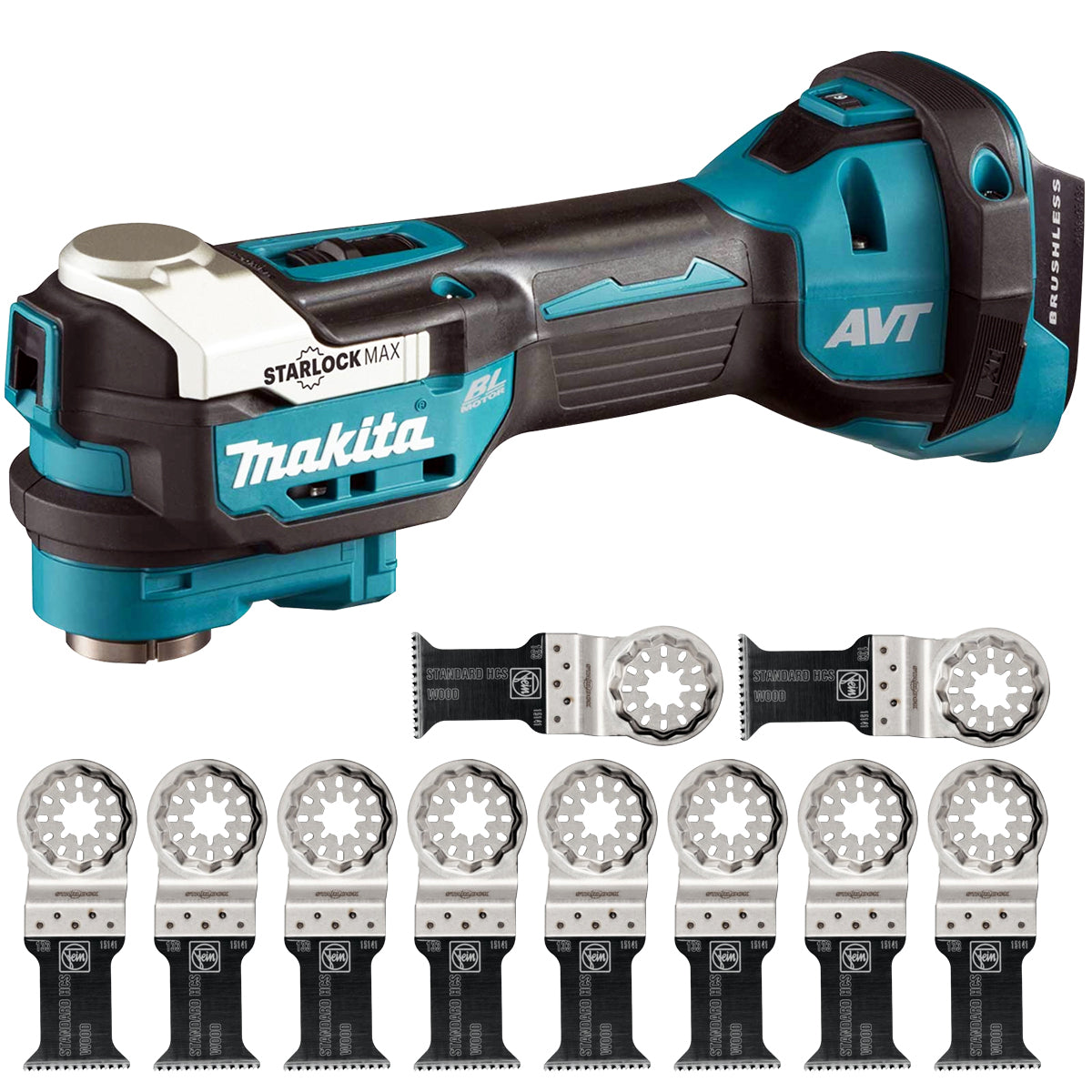 Makita DTM52Z 18V Brushless Multi Tool With E Cut Standard Saw Blade P