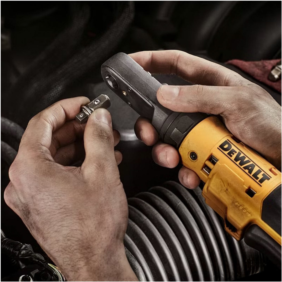 Dewalt DCF510N 18V XR 3/8in & 1/2in Sealed Head Ratchet Body Only Powerful & Durable for Automotive