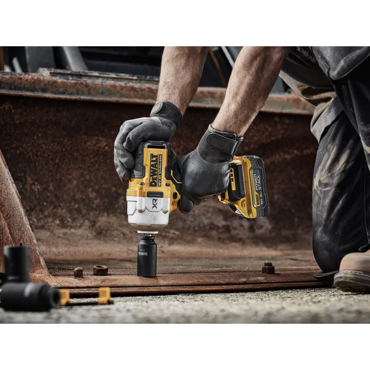 Dewalt DCF961N 18V High Torque 1/2in Impact Wrench Body Only Powerful & Durable for Heavy-Duty Applications