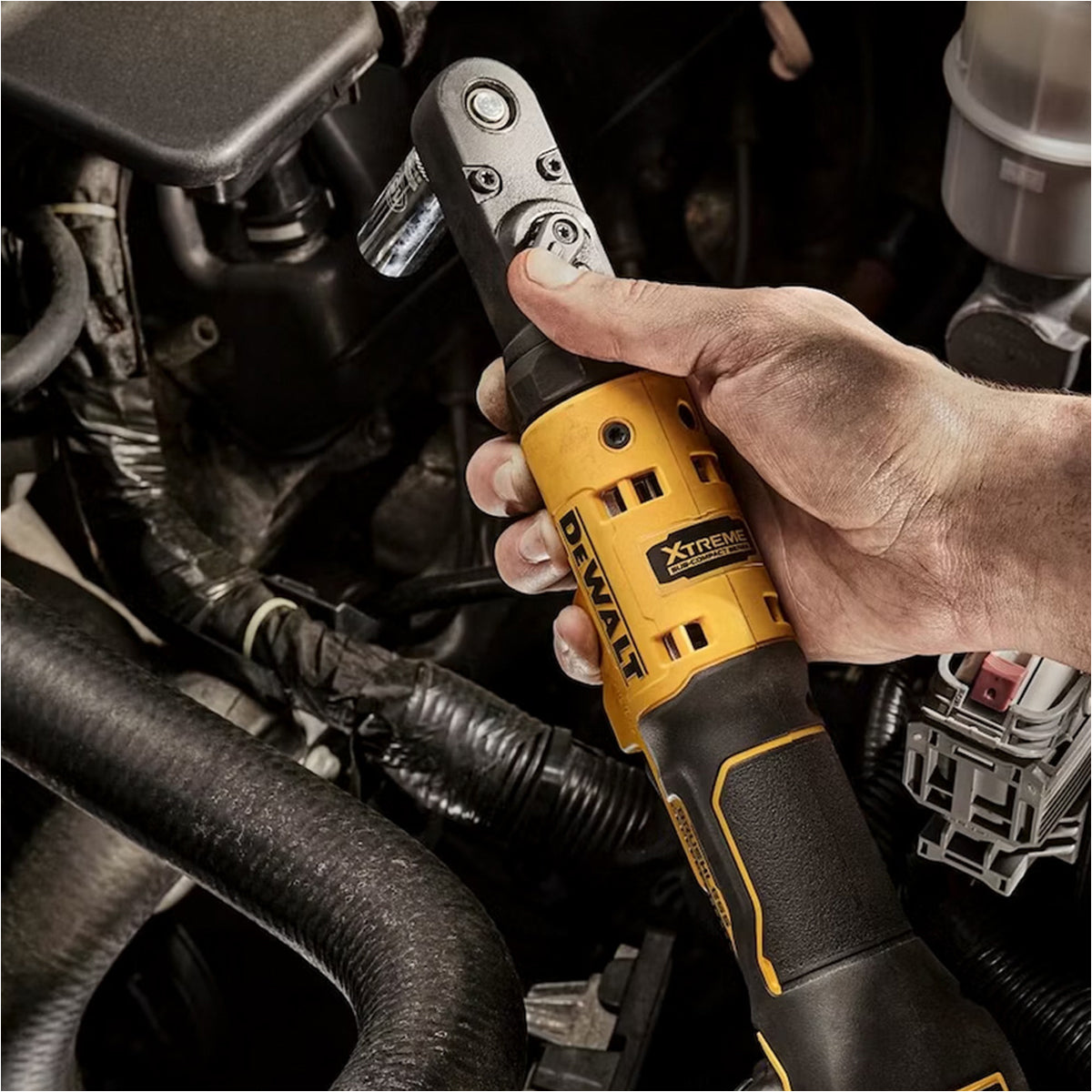 Dewalt DCF510N 18V XR 3/8in & 1/2in Sealed Head Ratchet Body Only Powerful & Durable for Automotive