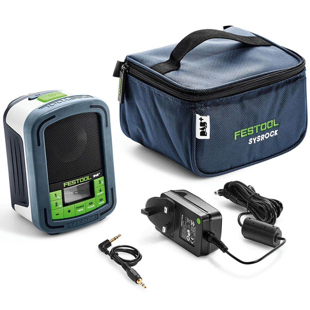 Festool SYSROCK BR 10 DAB+ Construction Site Digital Radio 230V GB With Bluetooth - 202112