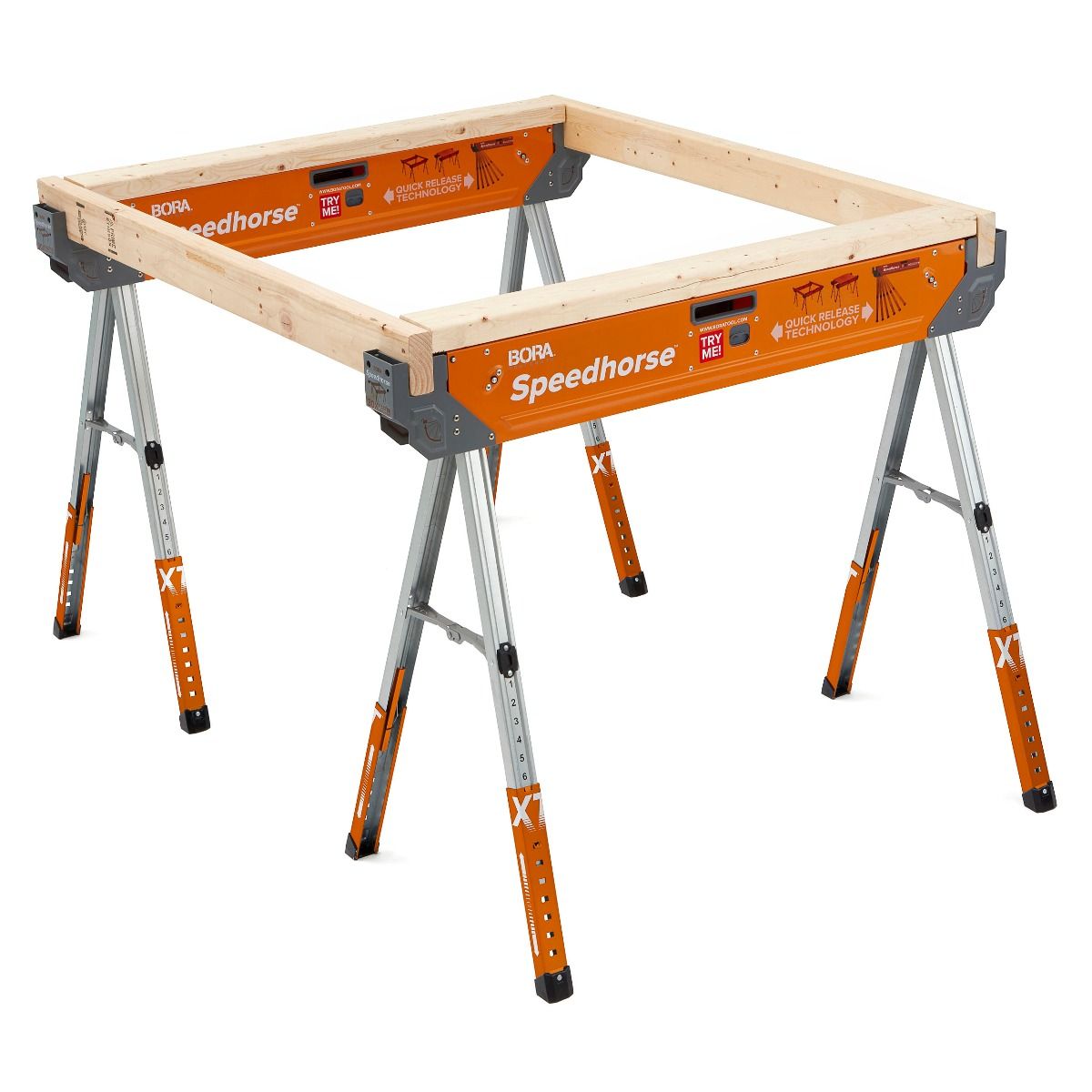 Bora Speedhorse Adjustable Sawhorse Pack of 2 - BR-PM-4550