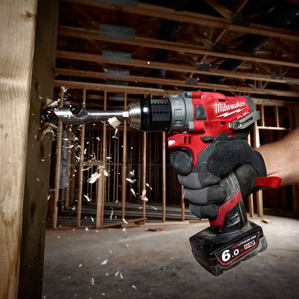 Milwaukee M12FDD-602X 12V FUEL Drill Driver with 2 x 6.0Ah Battery Charger & HD Box 4933459821
