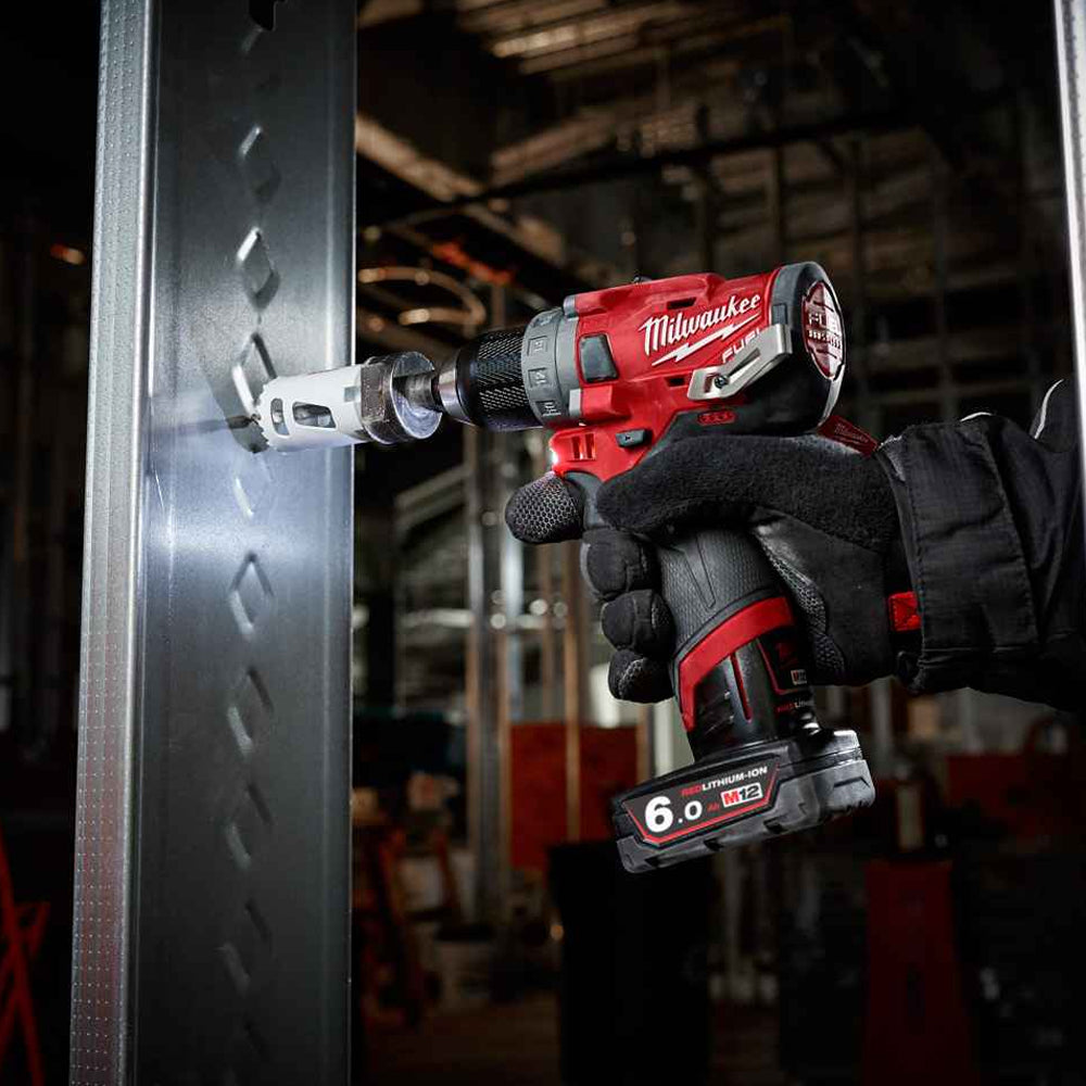 Milwaukee M12FDD-602X 12V FUEL Drill Driver with 2 x 6.0Ah Battery Charger & HD Box 4933459821