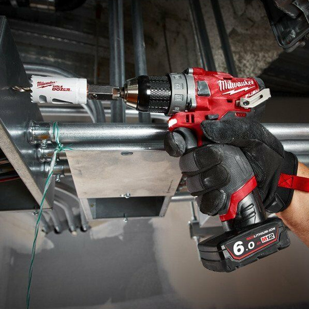 Milwaukee M12FDD-602X 12V FUEL Drill Driver with 2 x 6.0Ah Battery Charger & HD Box 4933459821