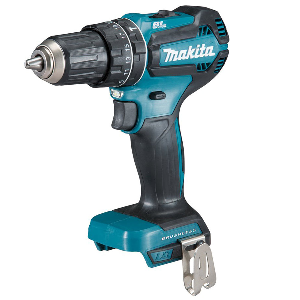Makita DHP485Z 18V Brushless 2-Speed Combi Drill with 2 x 3.0Ah Battery & Charger