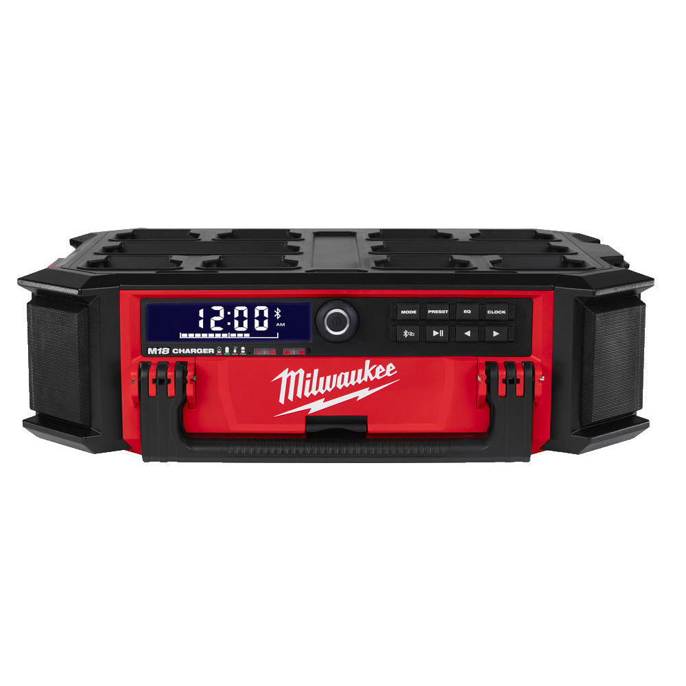 Milwaukee M18PRCDAB+ 18V AM/FM Packout Radio with 1 x 2.0Ah Battery & Charger