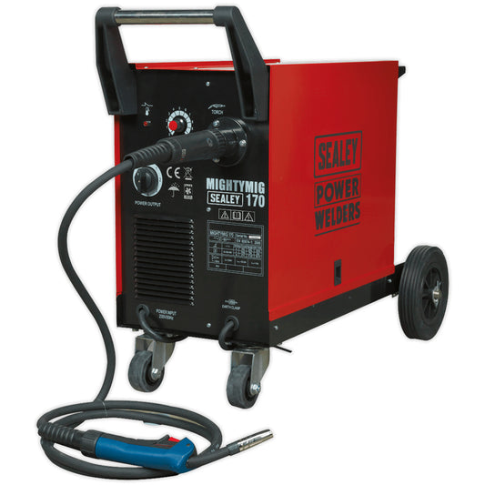 Sealey MIGHTYMIG170 170A Professional Gas/No-Gas MIG Welder with Euro Torch 230V/16A Item Condition Seller Refurbished